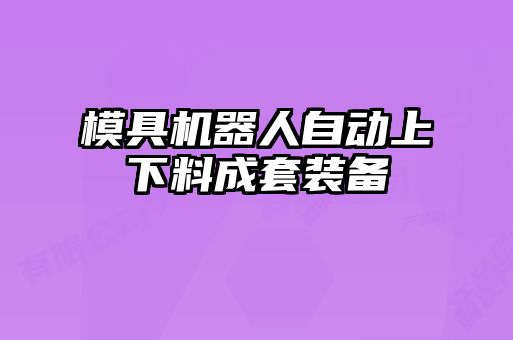 模具機器人自動上下料成套裝備