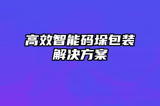 高效智能碼垛包裝解決方案