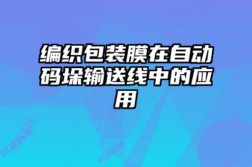 編織包裝膜在自動碼垛輸送線中的應用