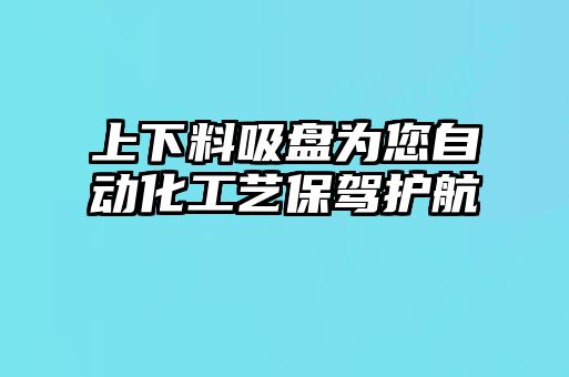 上下料吸盤為您自動化工藝保駕護(hù)航