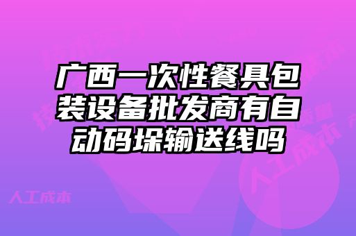 廣西一次性餐具包裝設(shè)備批發(fā)商有自動碼垛輸送線嗎